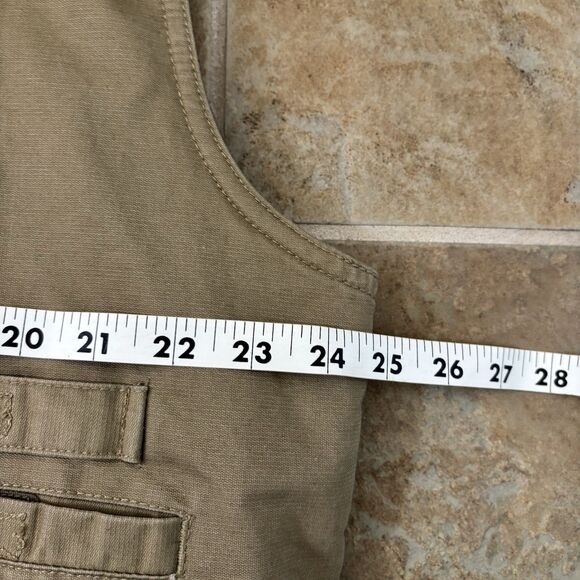 Redhead Duck Hunting Vest Mens Size L Khaki Green Fleece Lining Canvas - Picture 4 of 6